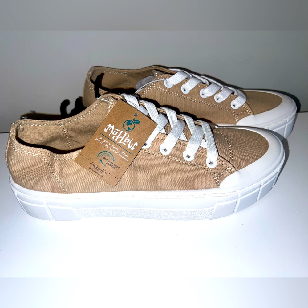 Mad Love Tan Canvas Sneakers